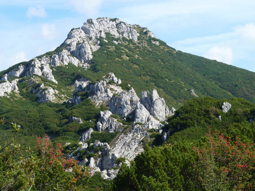 Radov skaly a Siv vrch
